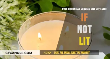 Do Citronella Candles Release Scent Without Being Lit?