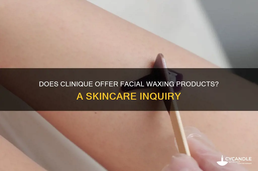 does clinique make a facial waxing product