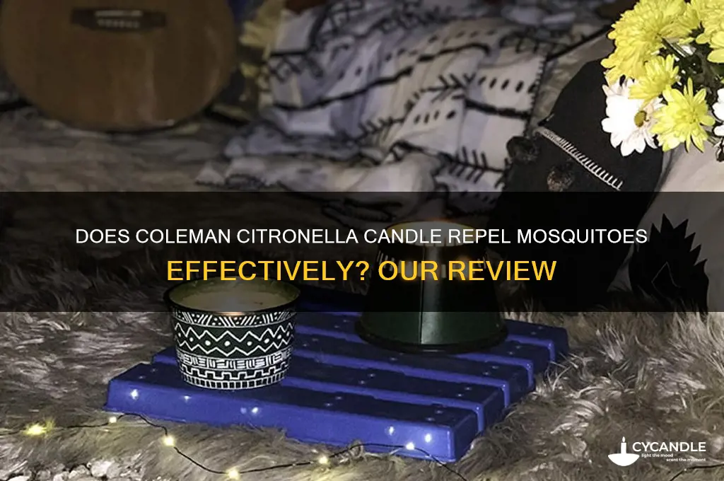 does coleman citronella candle work