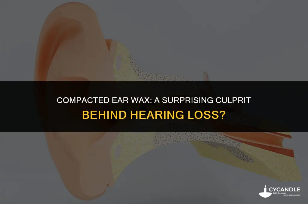 does compacted ear wax cause hearing loss
