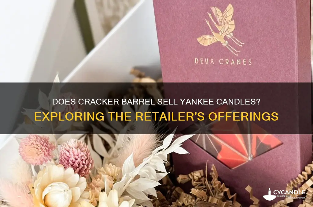 does cracker barrel sell yankee candles