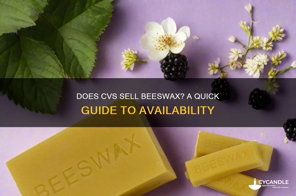 does cvs sell beeswax