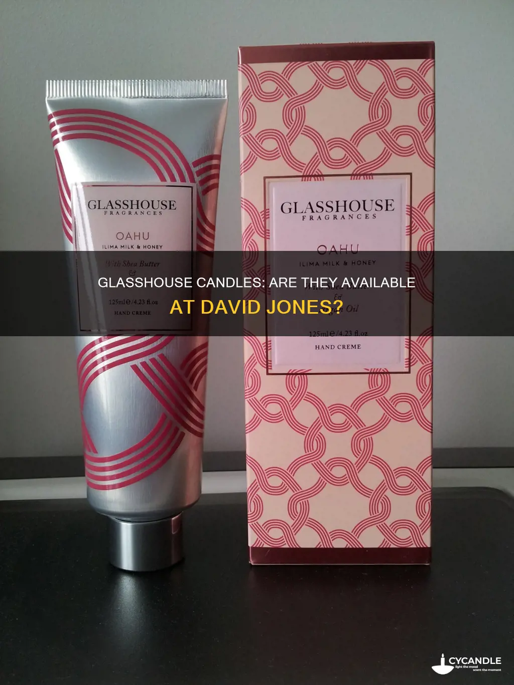 does david jones sell glasshouse candles