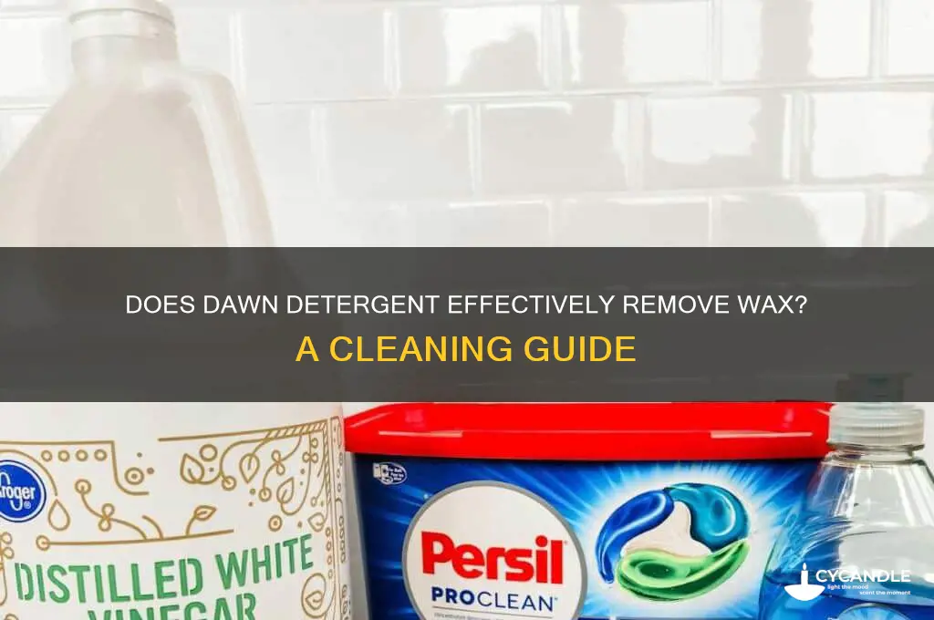 does dawn detergent remove wax off