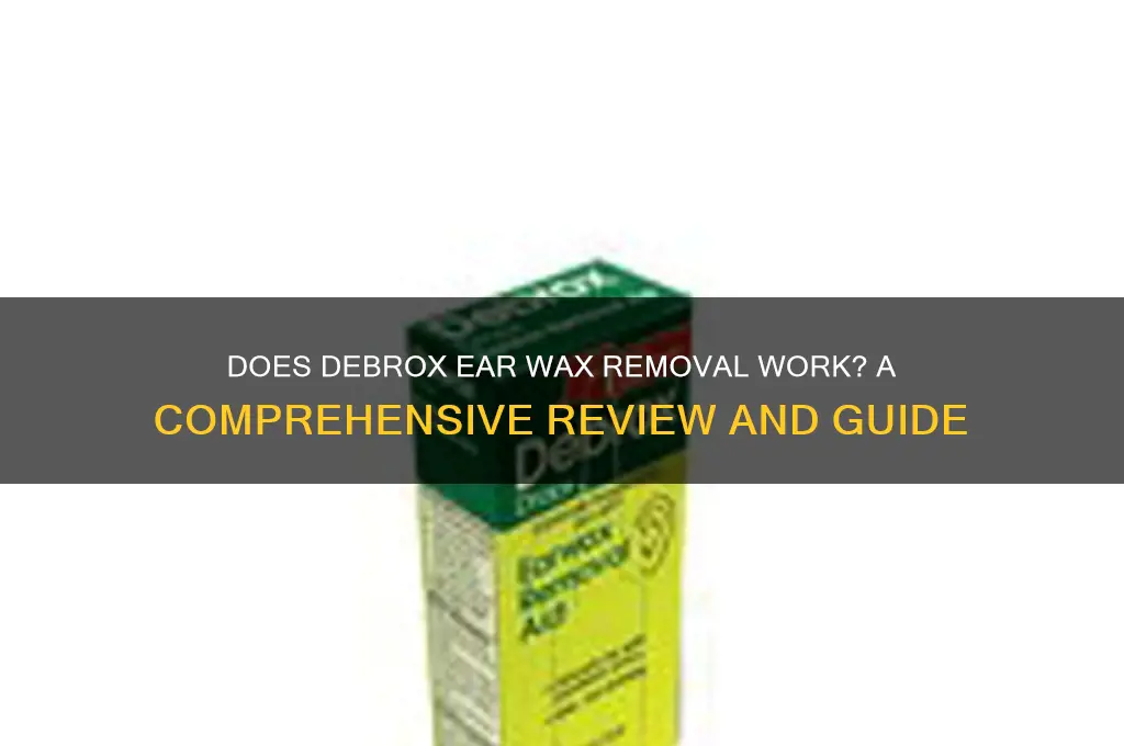 does debrox ear wax removal work