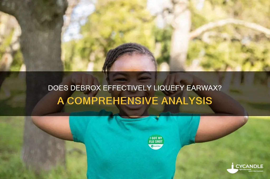 does debrox make wax liquidy