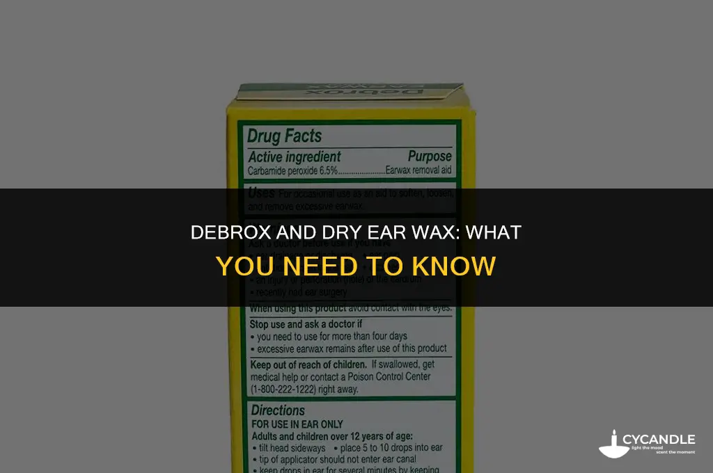 does debrox work with dry ear wax