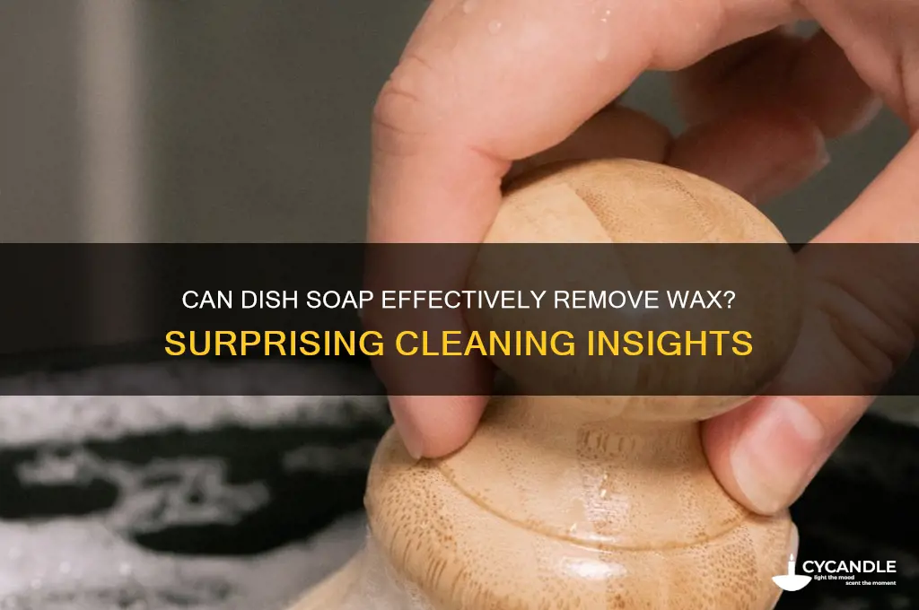 does dish soap remove wax