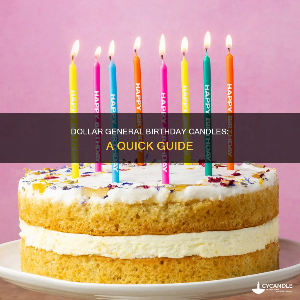 does dollar general have birthday candles