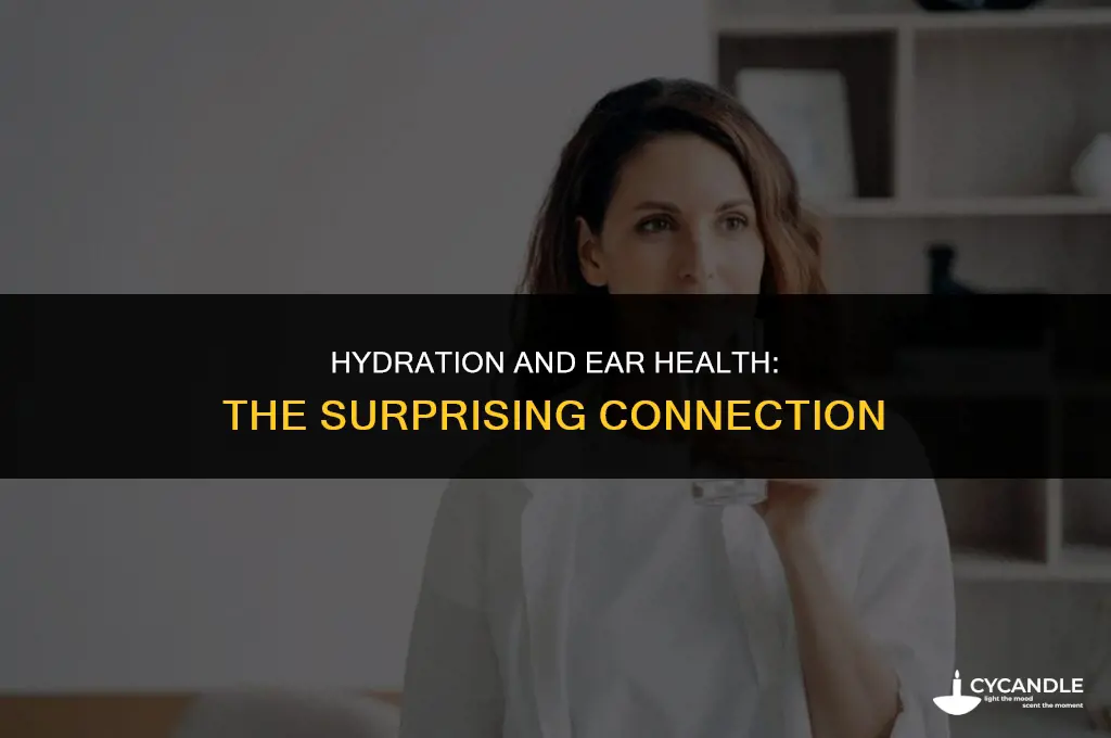 does drinking water help with ear wax