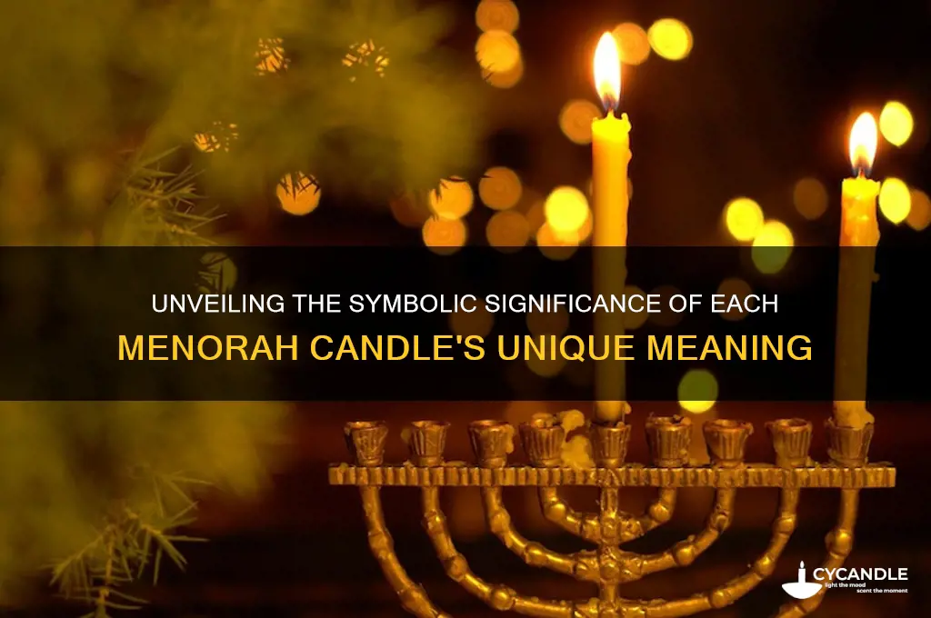 does each candle of menorah have a special meaning