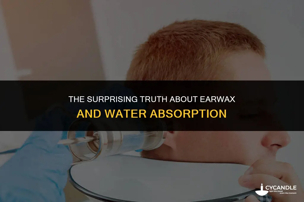 does ear wax absorb water