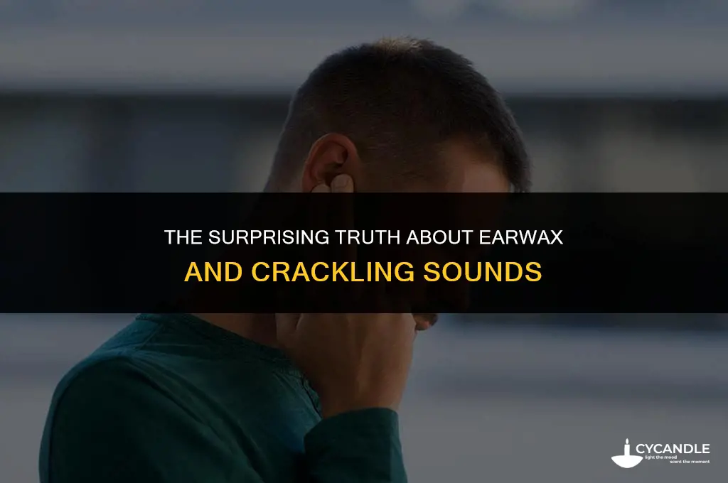 does ear wax cause crackling