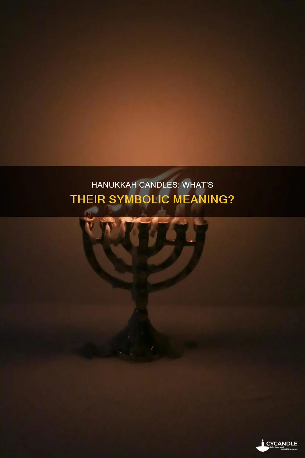 does eat candle for hanukkah represent something different