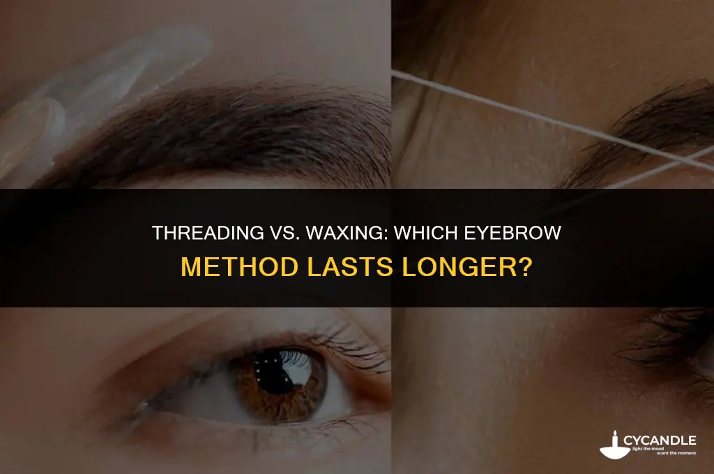 does eyebrow threading last longer than waxing