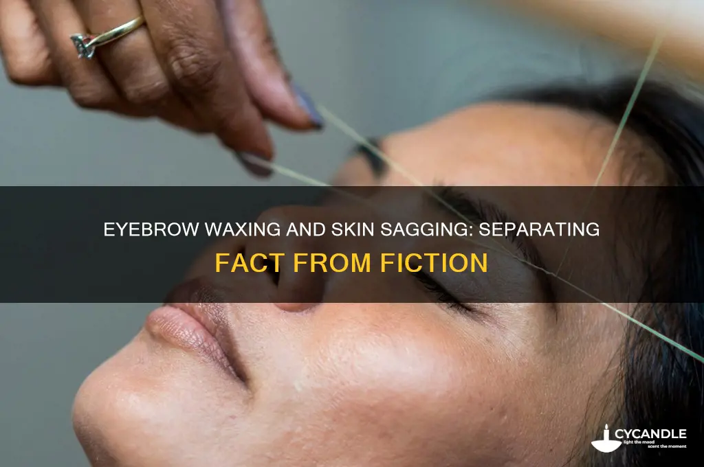 does eyebrow waxing make skin sag
