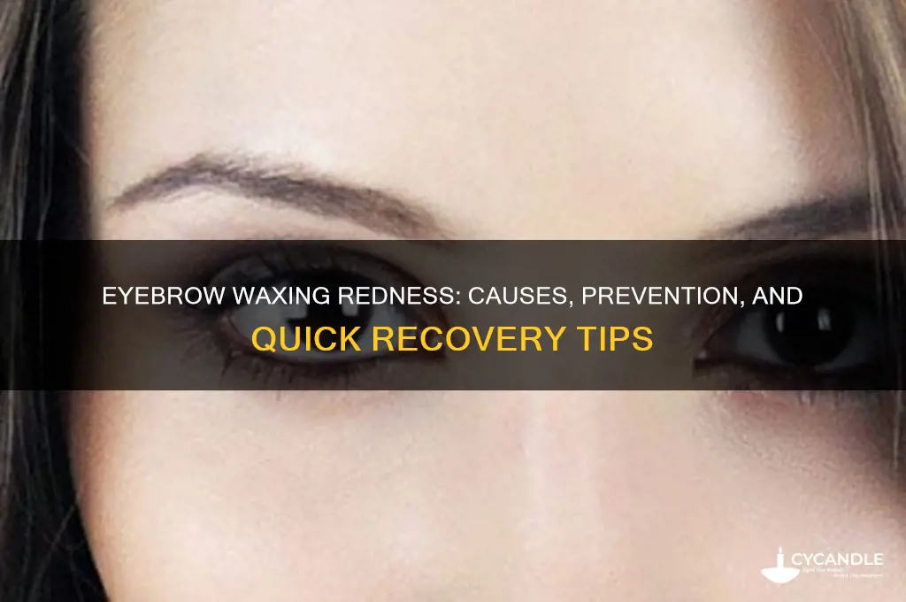 does eyebrow waxing make you super red