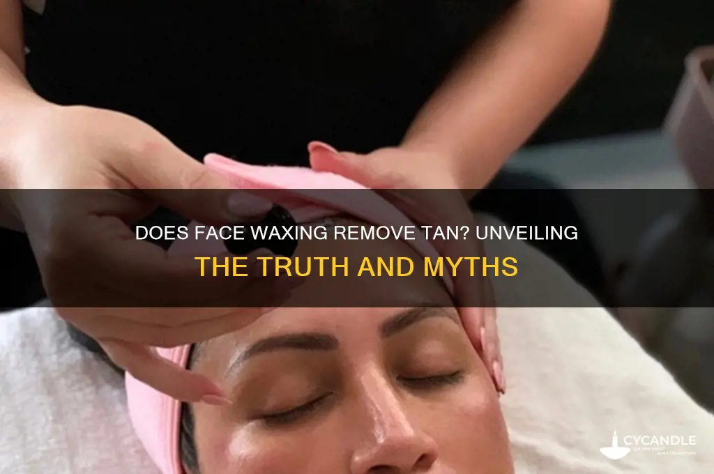 does face wax remove tan