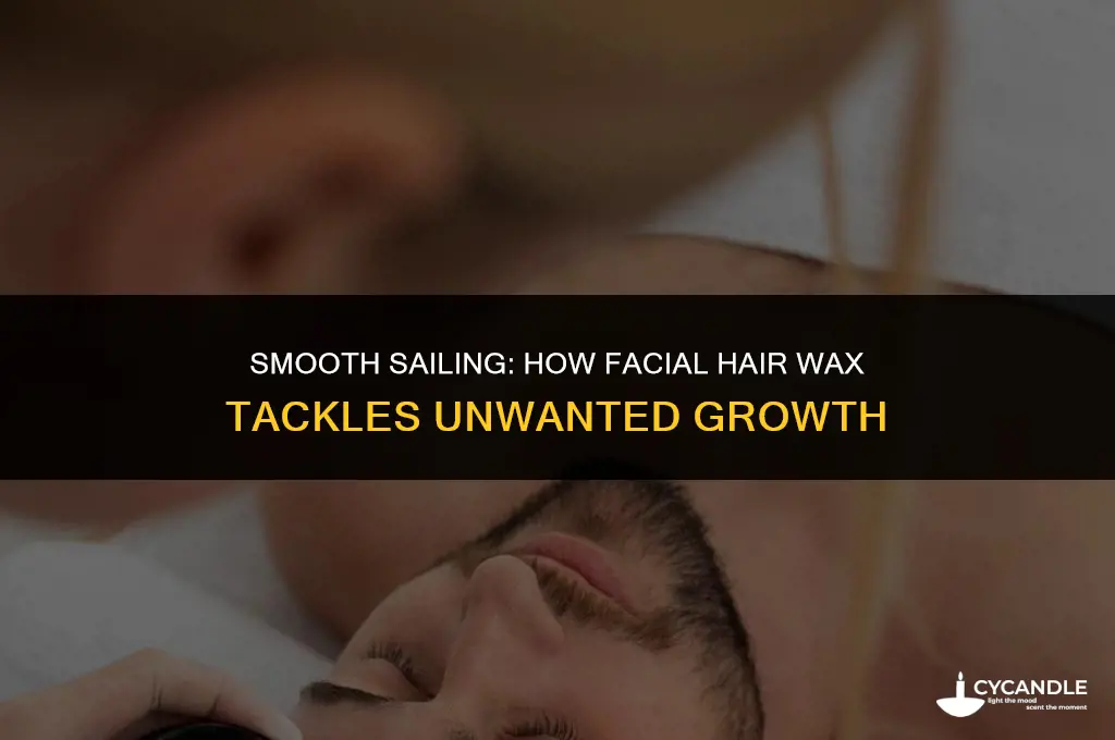 does facial hair wax get rid of haur growth