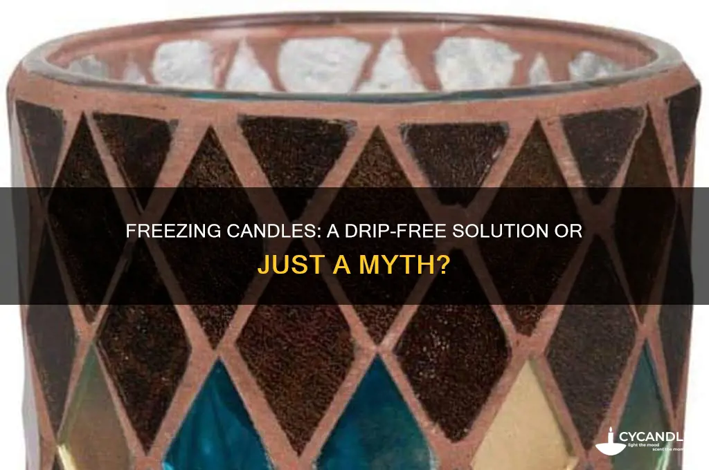 does freezing candles make them drip less
