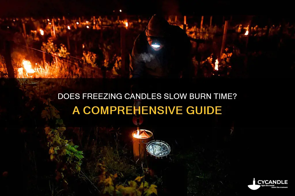 does freezing your candles make them burn slower