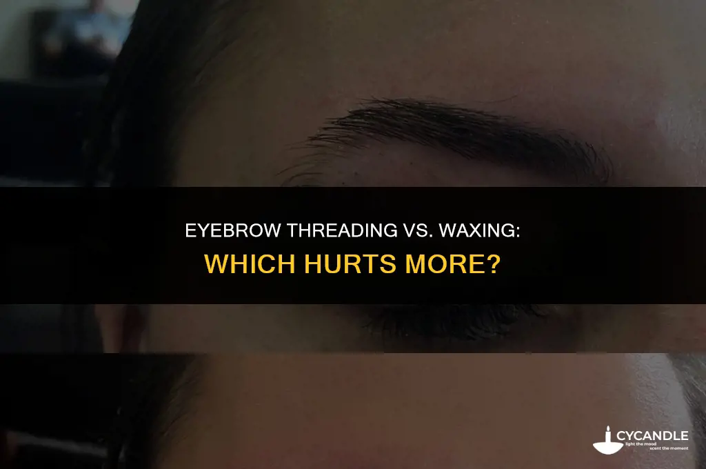 does getting your eyebrows threaded hurt more than waxing