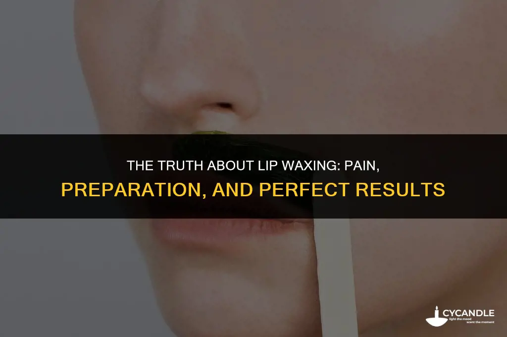 does getting your lip waxed hurt