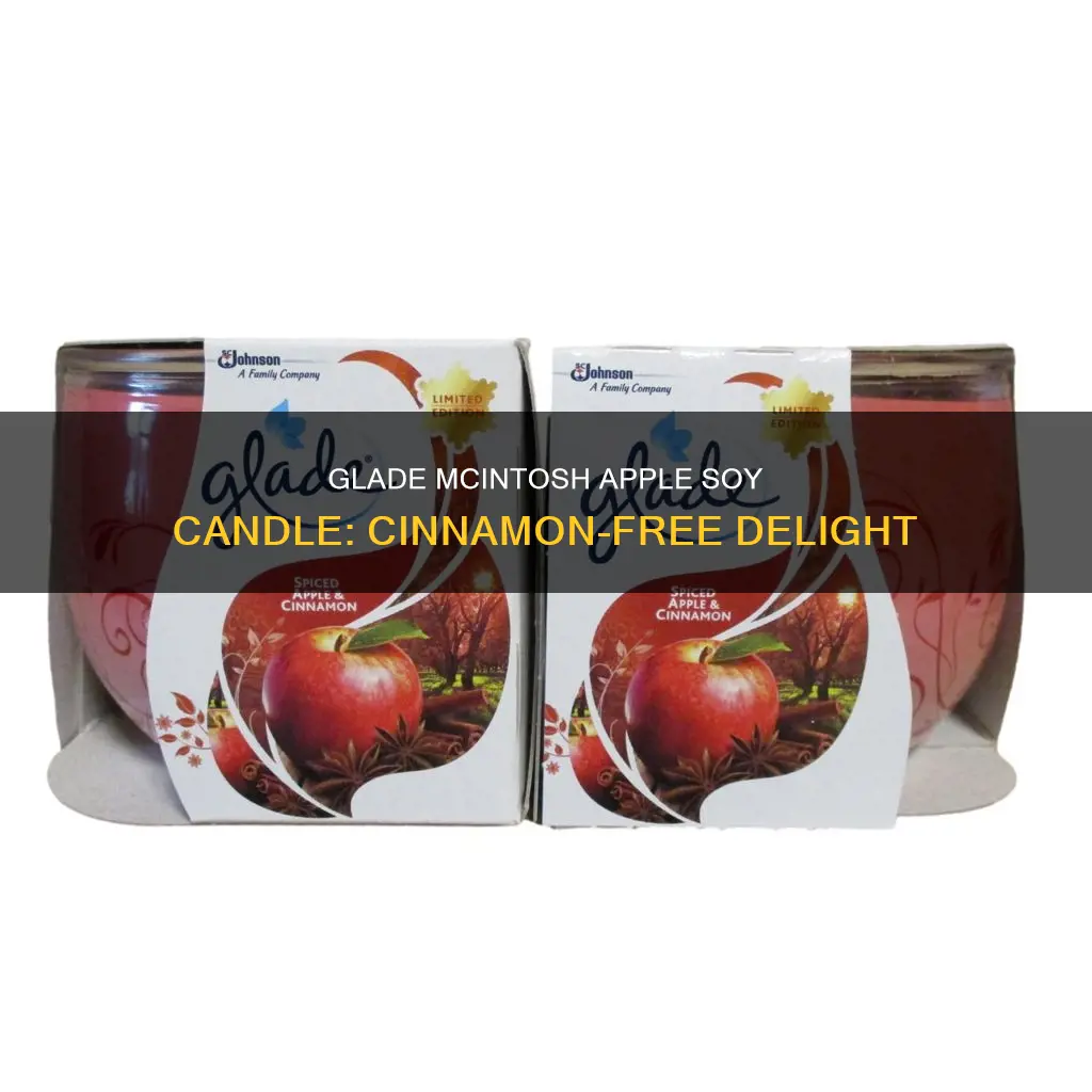 does glade mcintosh apple soy candle have cinnamon