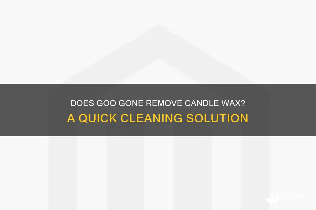 does goo gone remove candle wax