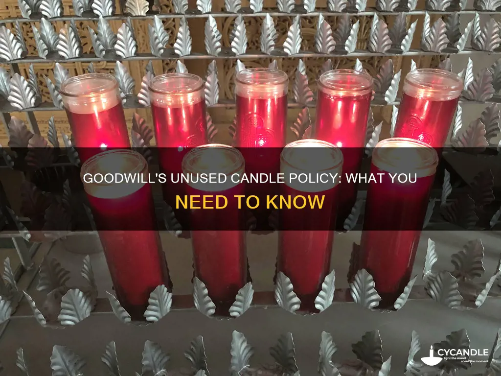 does goodwill accept unused candles