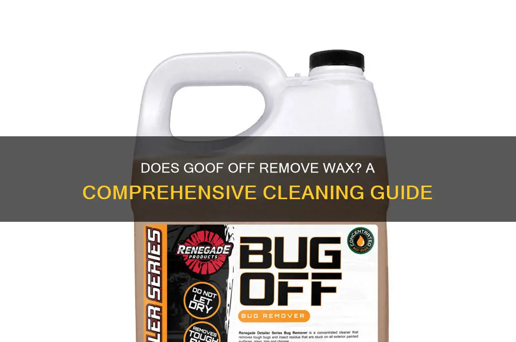 does goof off remove wax