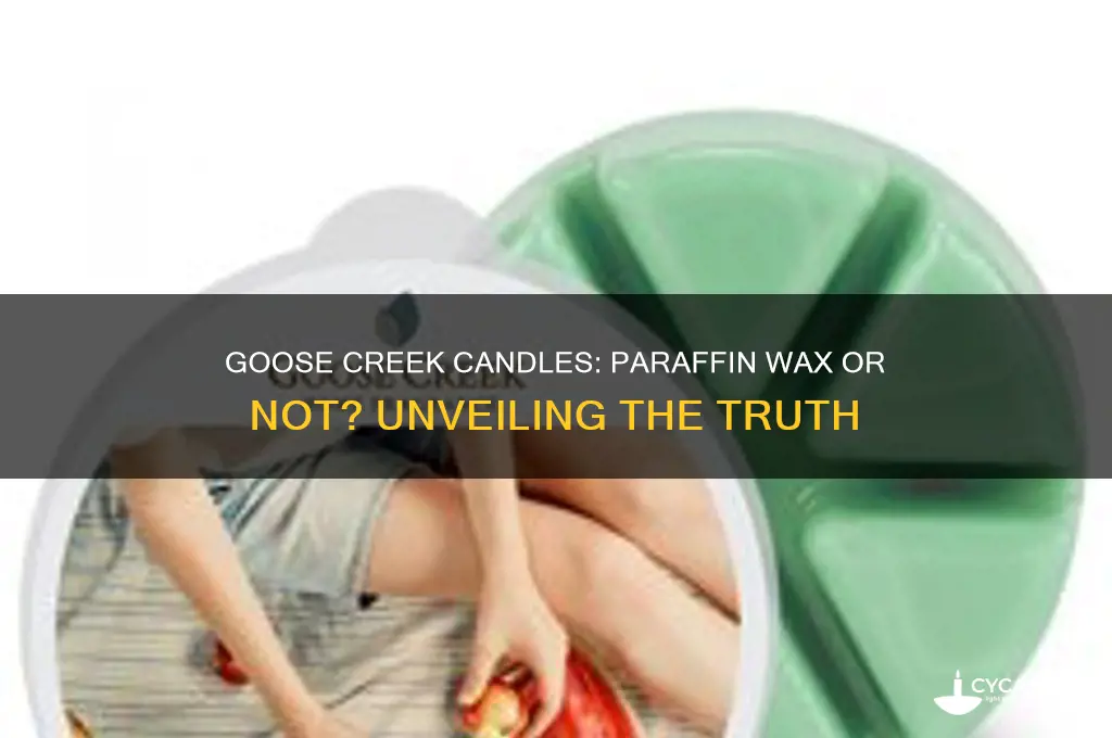 does goose creek candles use paraffin wax