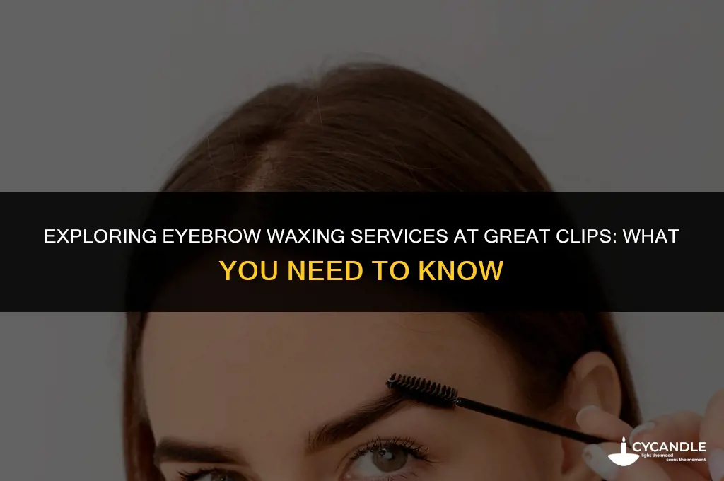 does great clips wax eyebrows