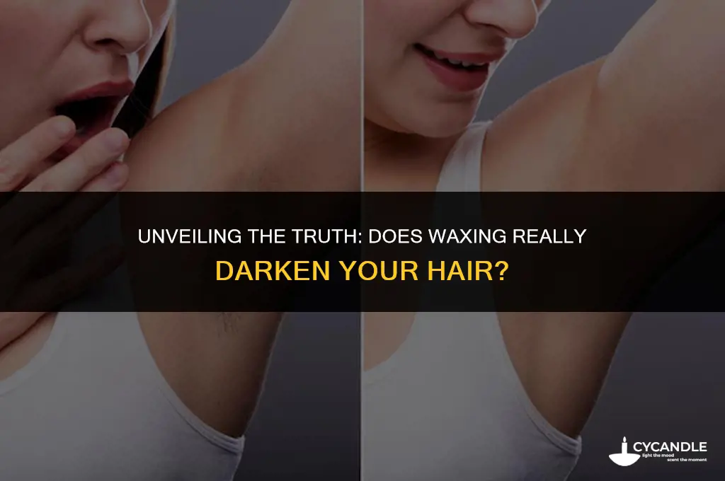 does hair get darker after waxing