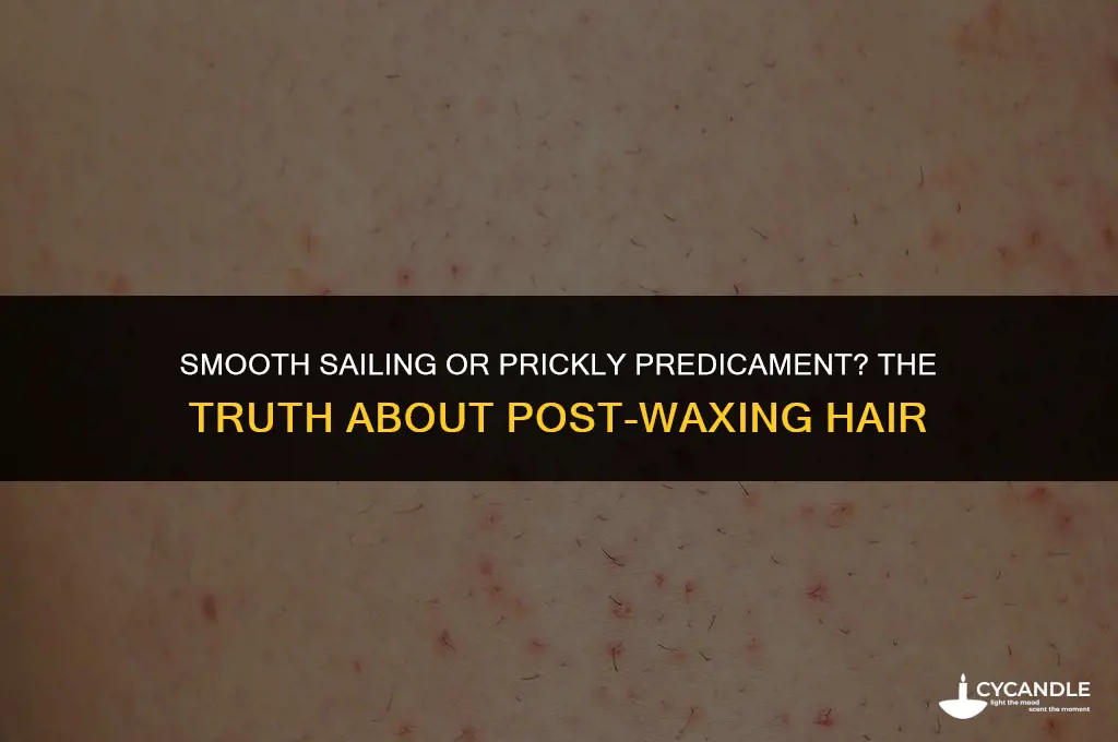 does hair get prickly after waxing