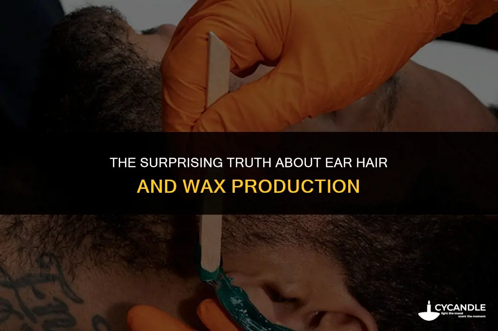 does hair in ear affect wax production
