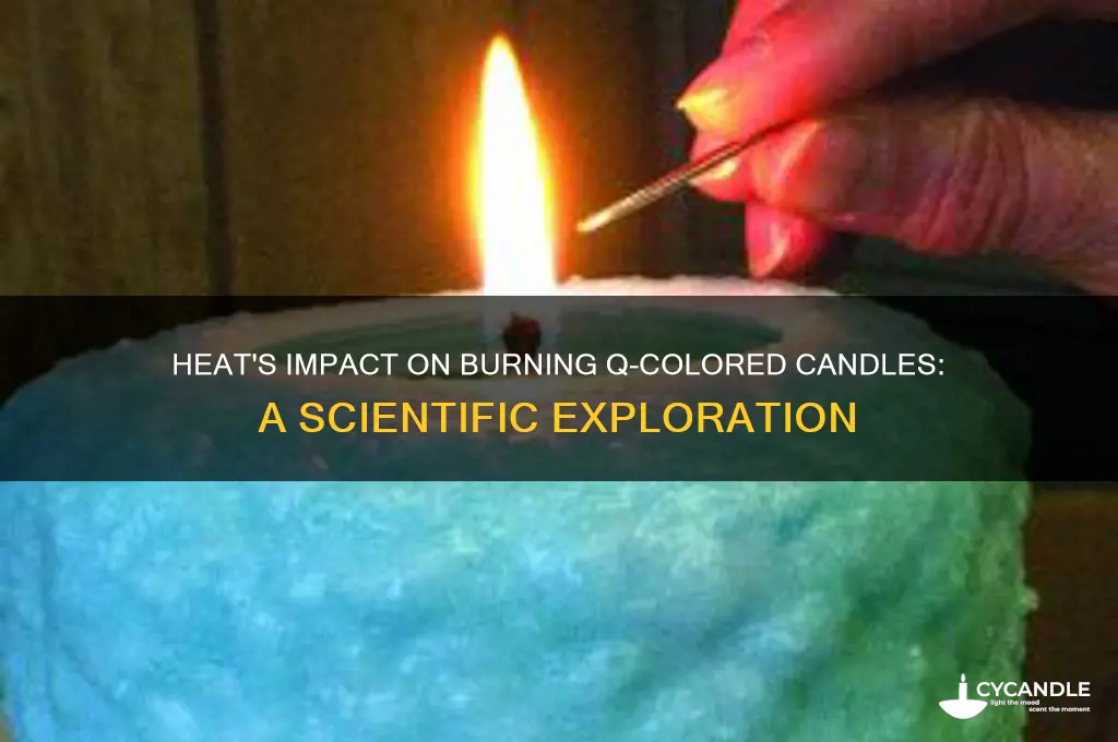 does heat effect the way q colored candle burns