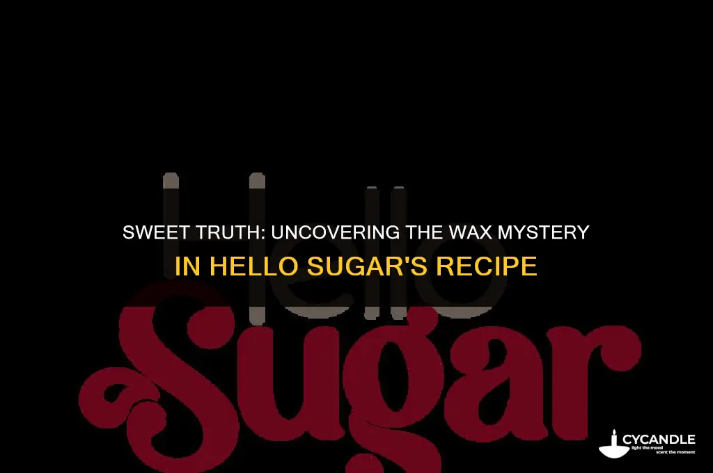 does hello sugar use hard wax