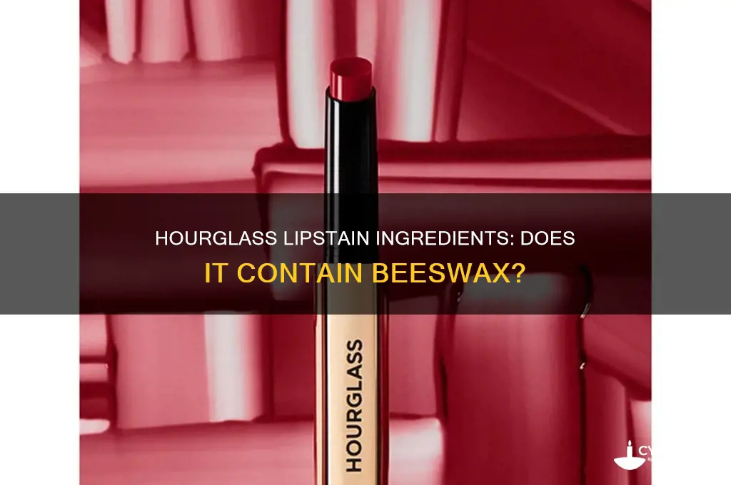 does hourglass lipstain have beeswax