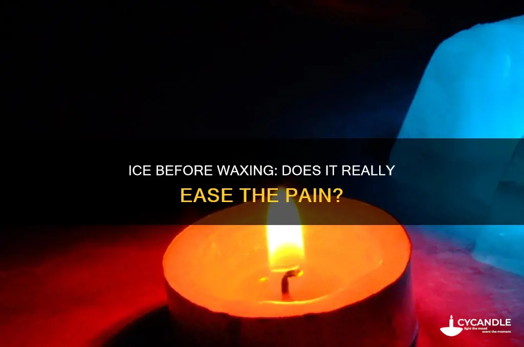 does ice make waxing less painful