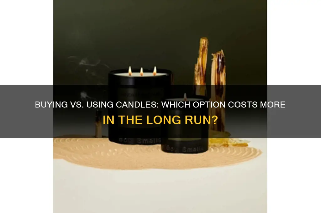 does it cost morr to buy or use candles