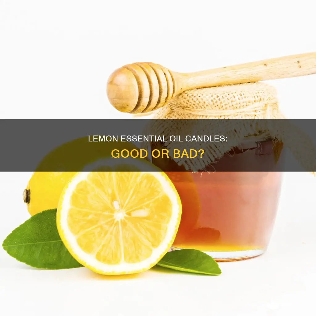 does lemon essential oill smell bad in candles
