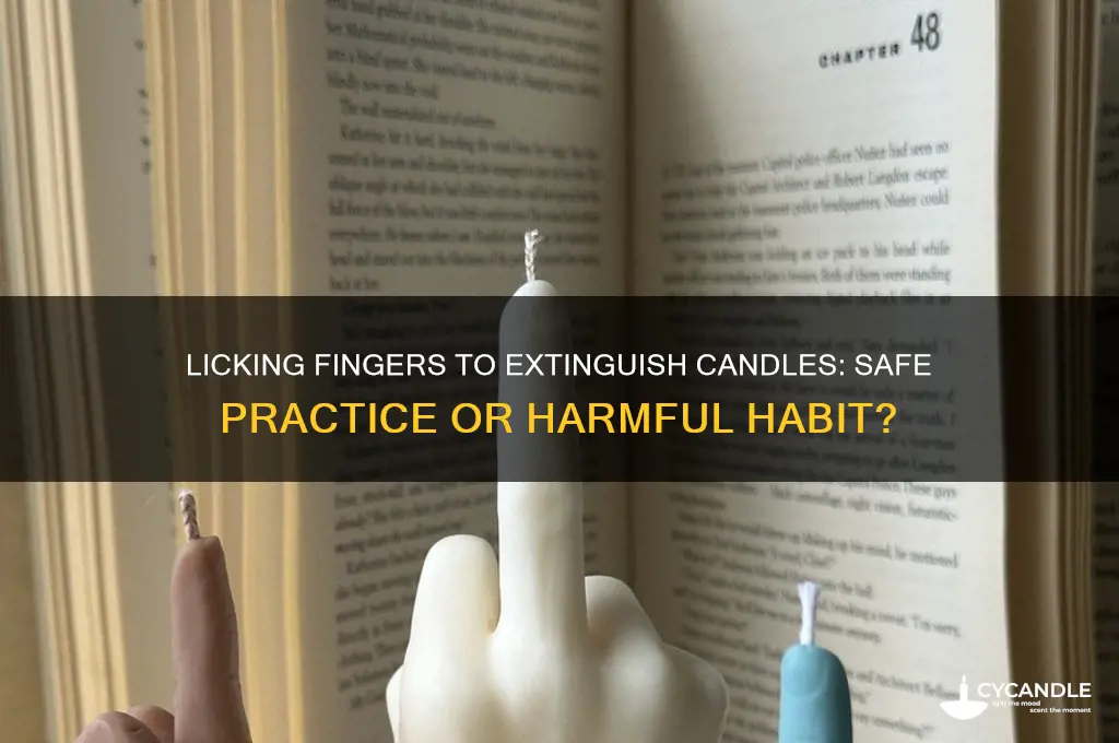 does licking your fingers and putting out a candle hurt