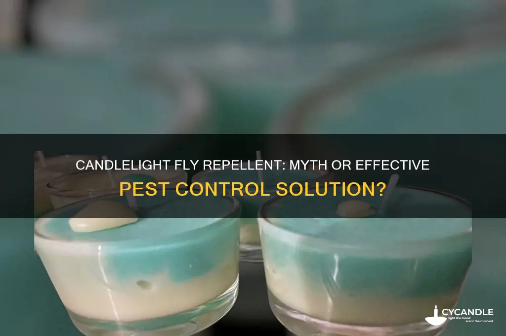 does lighting a candle get rid of flies