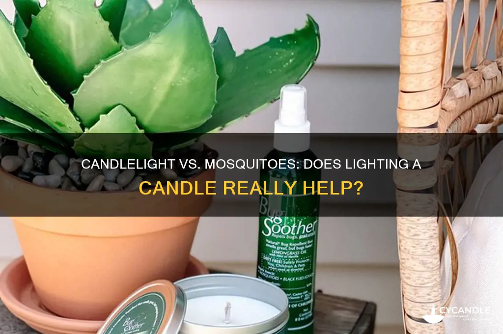 does lighting a candle get rid of mosquitoes