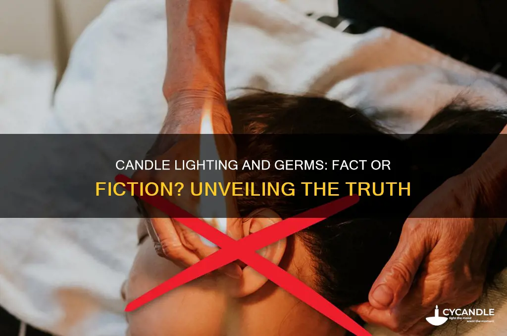 does lighting a candle kill germs
