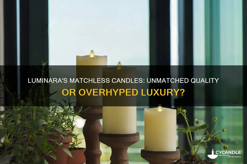 does luminara make matchless candles
