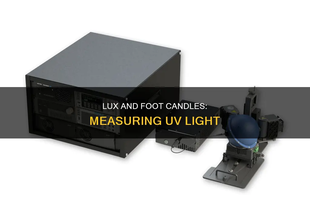 does lux or foot candle measure uv
