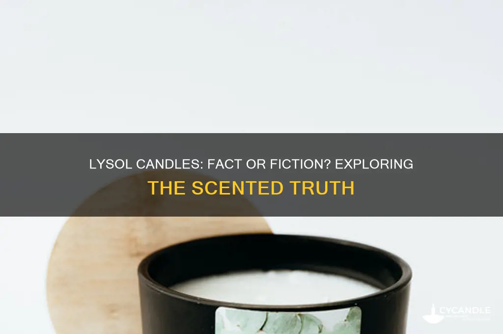 does lysol make candles