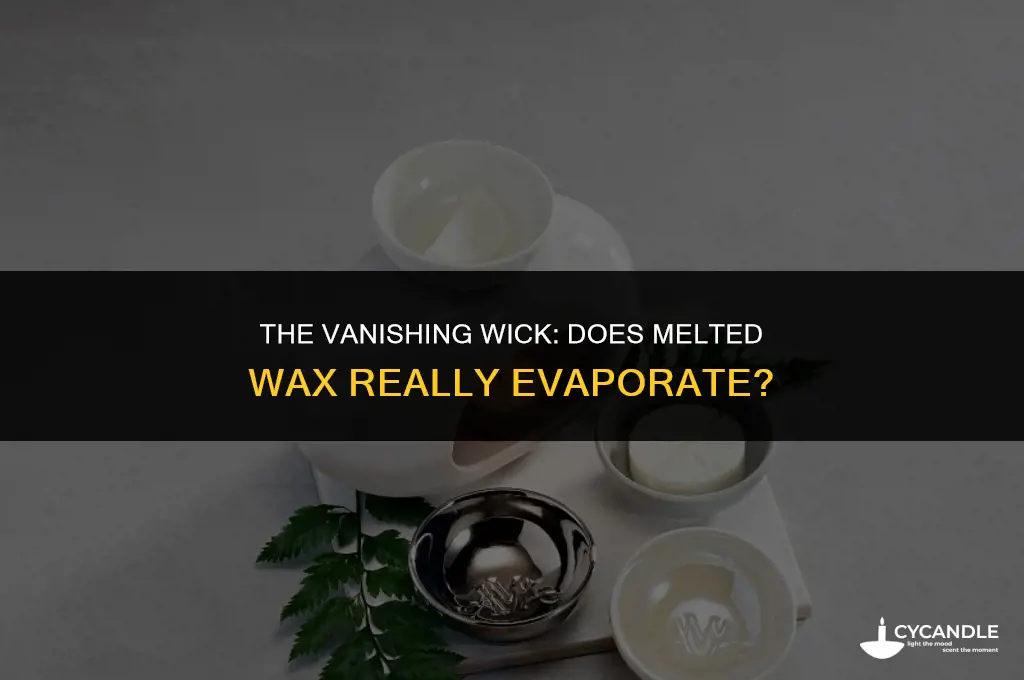 does melted wax evaporate